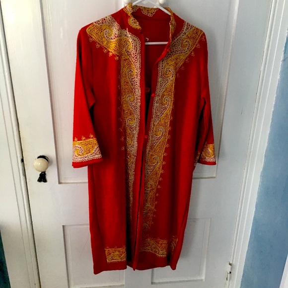 Hand Crafted Other - Vintage HandMade Robe Caftan Asian Middle Eastern